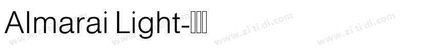 Almarai Light字体转换
